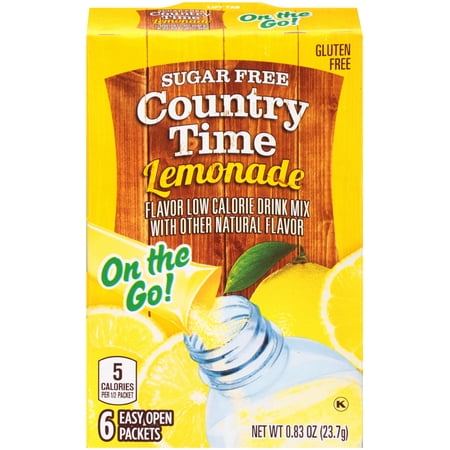 Country Time Drink Mix, Lemonade, .87 Oz, 6 Packets, 1 Count - Walmart.com
