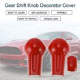 thumbnail image 2 of Cubierta decorativa del pomo de cambio Unique Bargains para Ford Mustang 2015-2023, adhesivo rojo, 1 juego de decoración para el interior de la consola, 2 of 6