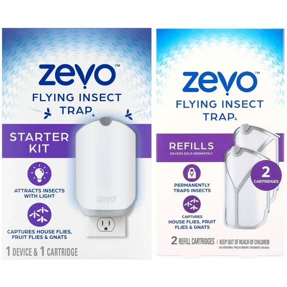 Zevo Device Starter Kit and 2 ct Refill