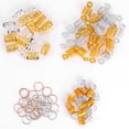 thumbnail image 3 of 90pcs Hair Clips Rings Hair Braid Rings Dreadlock Hair Clips Hair Extension Ring Fashion Shows Photo Exhibitions Weddings, 3 of 8