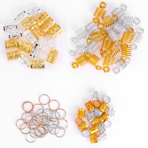 AMONIDA Hair Braid Rings Hair Clips Rings Dreadlock Hair Rings Weddings Fashion Shows Photo Exhibitions