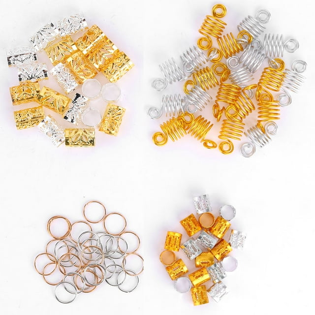 AMONIDA Hair Braid Rings Hair Clips Rings Dreadlock Hair Rings Weddings Fashion Shows Photo Exhibitions