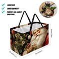 thumbnail image 2 of Santa Claus Large Capacity Reusable Foldable Laundry Bag & Picnic Basket Combo - Oxford Cloth Multipurpose Picnic Baskets, 2 of 7