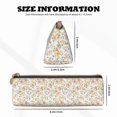 thumbnail image 4 of Naloa Floral1 Print Leather Pencil Case - Portable Big Capacity Pencil Pouch Organizer Bag Stationery Bag for Work & Office Pencil Pen Case, 4 of 5