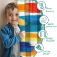 thumbnail image 3 of Blackout Kids Curtains,Colorful and Grey Abstract Art Artwork Childrens Insulated Curtains Set Of 2,Bedroom Essentials,Toddler Room Decor 42x54in(106x137cm), 3 of 4