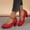 #161-Red, variant on Wowcloth Retro Mary Jane Shoes for Women – Fashion Casual Chunky Heel with Round Toe Design for Versatile Everyday Footwear