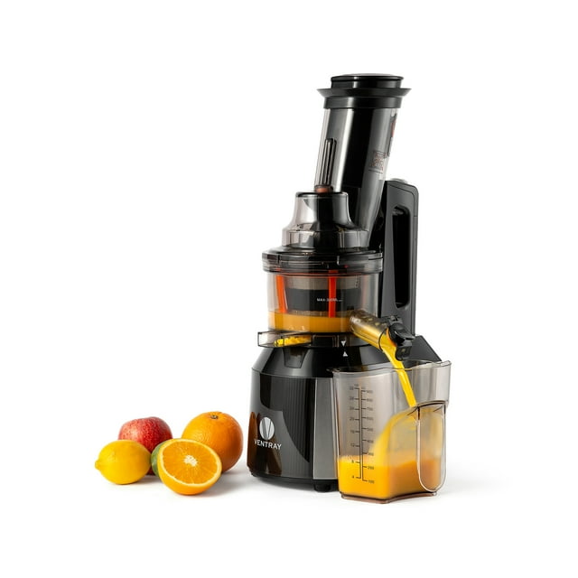 Ventray Masticating Juicer Slow Juice Maker, Black - Refurbished
