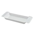 thumbnail image 3 of Multipurpose Bathtub Tray Adjustable Length Bathtub Organizer Tray Storage White, 3 of 8