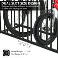 thumbnail image 3 of Telyswee 10-Bike Capacity Bike Rack Stand, Commercial Floor Grid Bike Rack Ground, Dual Sided Bicycle Storage Stand Floor Parking Stand for Garages, Stores, Schools, 3 of 5
