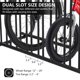 thumbnail image 4 of Rack Comercial para 10 Bicicletas, Organizador de Piso de Acero con Recubrimiento en Polvo, Almacenamiento Doble para Garajes, Escuelas, 4 of 6