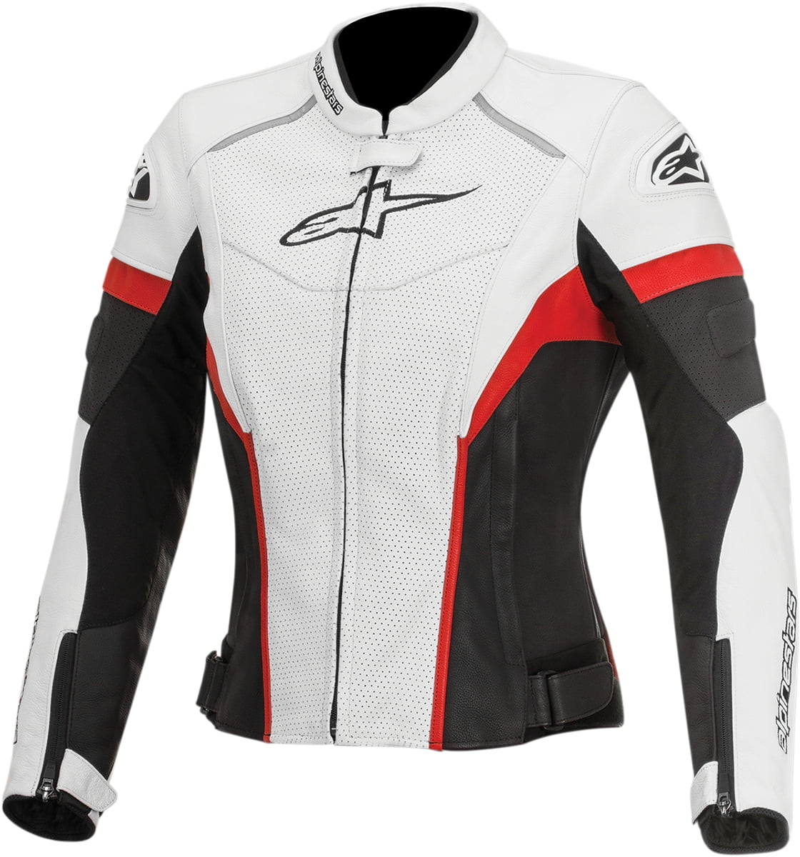 Alpinestars 2015 Stella GP Plus R Perforated Leather Jacket White/Black
