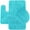 Aqua Blue, variant on Daniel's Bath 3PC Elite Bath MAT Set, 20'' x 31' Mat, 20'' x 20'' Contour Mat & 18'' x 18.5'' Lid, Gray