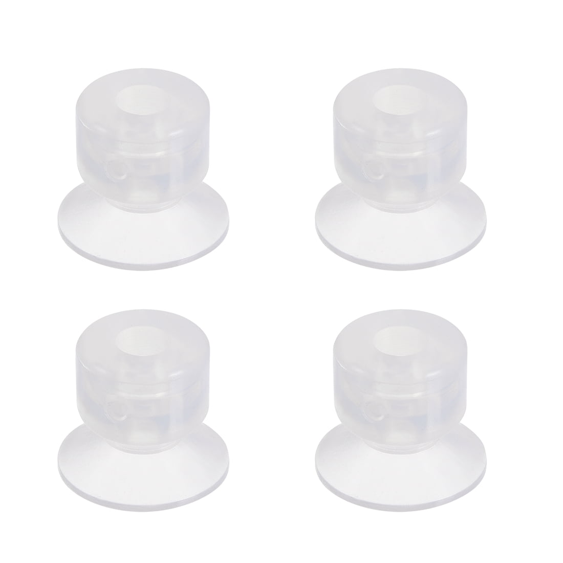Clear Soft Silicone Miniature Vacuum Suction Cup 20x5mm Bellow Suction ...