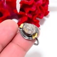 thumbnail image 2 of Natural Herkimer Diamond Quartz Black And Gold Plated 925 Sterling Silver Ring S.8.5 R844150, Christmas Gift, 2 of 4