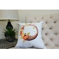 thumbnail image 2 of 26 Inch Cornicopia Wreath Cream Fall Print Decorative Throw Pillow, 2 of 2