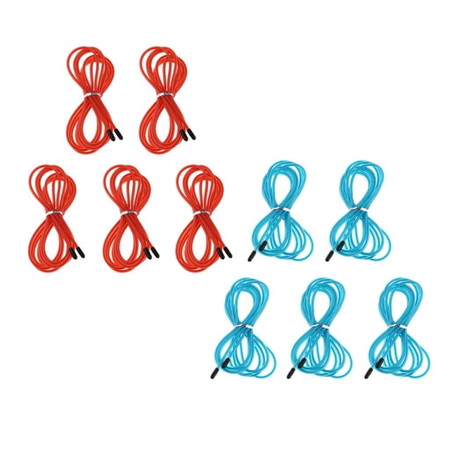 Cables de cuerda de saltar Cola Conjunto azul rojo Cable de repuesto para saltar la cuerda