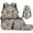 Real Duck Camo, variant on Bulopur Pink Deer Floral Kids Backpack Set 4 Pcs Soft Girly Book Bag with Lunch Bag, Pencil Case and Water Bottle Cover for 6-12 Years Old Elementary Girls