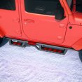 thumbnail image 2 of Olurrisa 2-Color Running Boards for 2018-2025 Jeep Wrangler JL 4-Door, Black Powder Coated with Interchangeable Red/Blue Pedals, Dual-Step Design, 700LB Capacity, 2 of 9