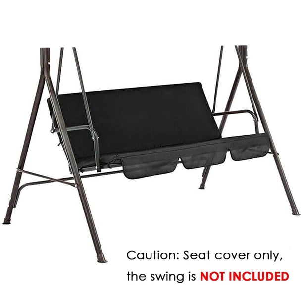 Bewildely Funda impermeable para silla columpio, funda protectora para asiento de jardín al aire libre Jardín y Patio negro