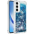 thumbnail image 3 of Compatible with Samsung Galaxy A35 5G Liquid Case Glitter Cute Phone Case Shiny Floating Quicksand Shockproof Protective Soft TPU Girly Women Case for Samsung Galaxy A35 5G Love Blue YB, 3 of 14