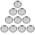thumbnail image 1 of 10 Pcs Plats Ronds en Acier Inoxydable Plats à Sauce Assiettes Apéritif Moutarde (8cm), 1 of 9