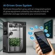 AC Infinity AI Grow System 3x3, 3-Plant Kit w/ Self-Learning AI Controller, Dynamic Airflow & LM301H LED Lighting Control, 2000D Mylar Tent w/ Lab-Tested Reflectivity, Largest Zippered Window