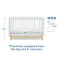 thumbnail image 2 of Delta Children Poppy 4-in-1 Convertible Crib - Greenguard Gold Certified, Bianca White/Natural, 2 of 10