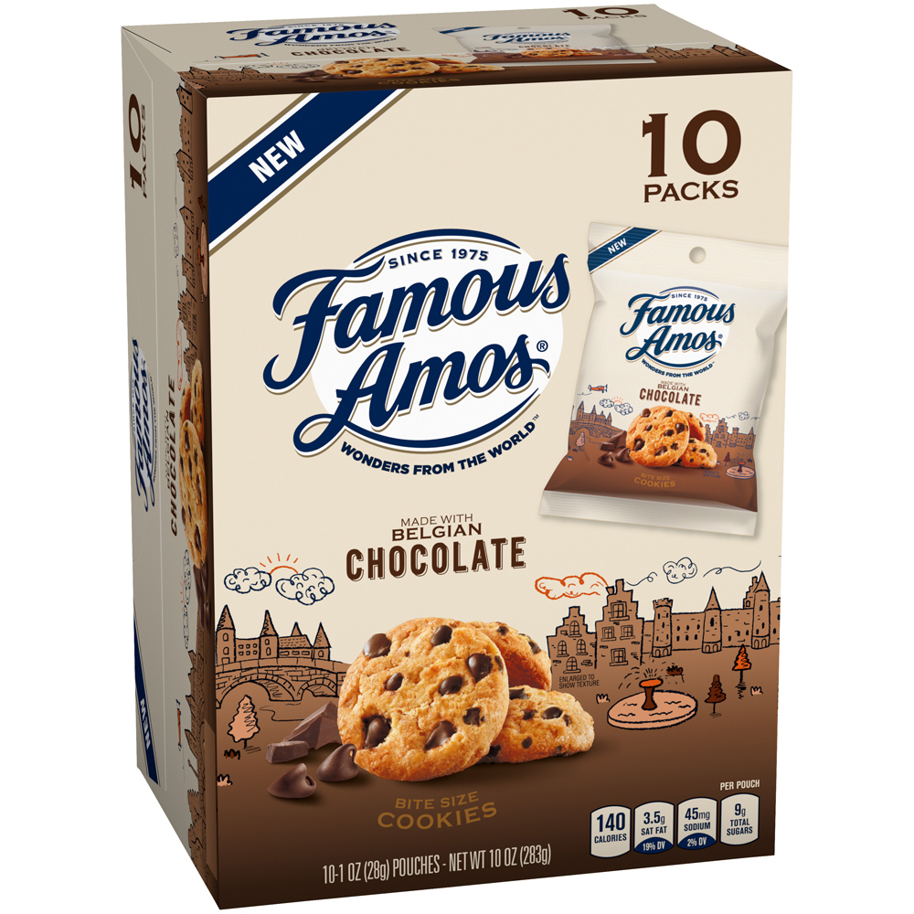 Famous Amos Belgian Chocolate Chip Cookies Caddy Pack, 10 Oz (10 Count) - image 2 of 5