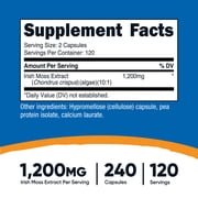 Nutricost Irish Sea Moss Extract Capsules 1,200mg per Serving, 240 Capsules - Vegan, Gluten-Free, 120 Servings Per Bottle