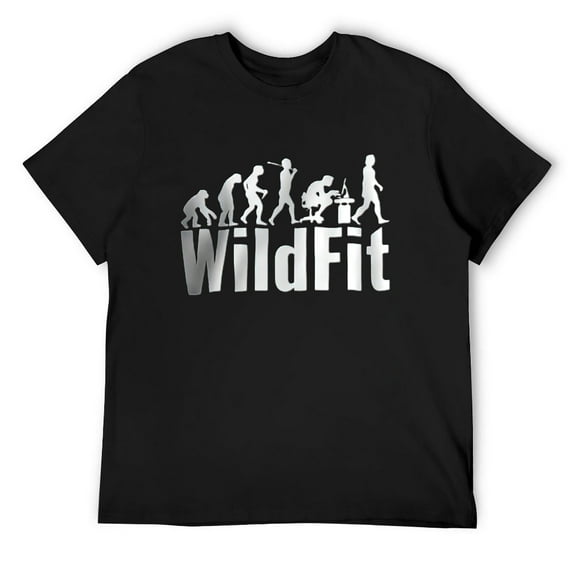 Mens Wildfit E.Logo White T Shirt Graphic Shirt Black Small