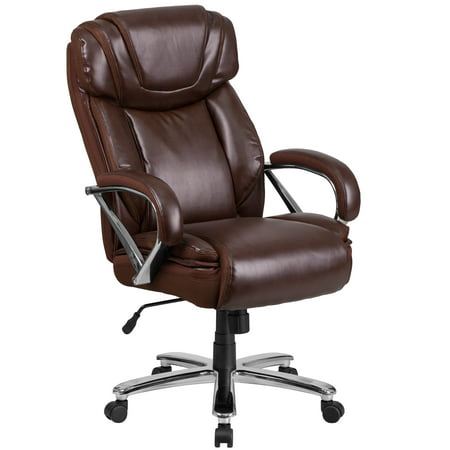 HERCULES Series Big & Tall 500 lb. Rated Bonded Leather Executive Swivel Chair with Extra Wide