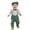 Multicolor F, variant on THDHVS Boys Suit,Toddler Unisex Solid Single Breasted Long Sleeve Bodysuit Overalls Hat Bow 4 Piece Set,Toddler Boy Outfits Multicolor 18-24 Months