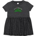 thumbnail image 3 of Inktastic My 1st St. Patrick's Day with Plaid Shamrocks Girls Baby Dress, 3 of 5