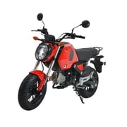 HHH 125cc Motorcycle Bike Vroom 125 Street Scooter 125cc Motorcycle Gas Bike, Scooter with Big Headlights (Black)