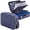 Blue-15.2" x 11.2" x 5.3", variant on Fireproof File Organizer With Lock Hard-shell Case Document Box 13 Pocket Accordion Folder Portable Home Office Travel Safe Storage For Important Documents Laptop Black
