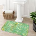 thumbnail image 5 of Colorful Gree Flannel Bath Mat 16x24 Inches, Soft Absorbent Non-Slip Bathroom Rug, Machine Washable Floor Mat for Shower, 5 of 6