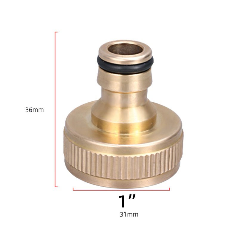 2-Pack M10 Threaded Brass Blanking Plugs - For Hot/Cold Water Inlets On Kitchen & Bathroom Mixer Taps