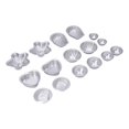 thumbnail image 2 of Aluminum Alloy Bath Salt Ball Mold Cute Sphere Heart Petal Shaped Cake Baking Mold Set#17, 2 of 5