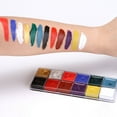 thumbnail image 4 of Halloween Makeup Kit 12 Color Easy to Apply Remove Intensely Toned Face Body Paint for Creative Designs, 4 of 9