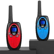Walkie Talkies for Kids, TSV 2pcs 22 Channels 3km Long Range Radio Toy Gifts for 3-12-Year-Old Boys Girls, Outdoor Camping Hiking