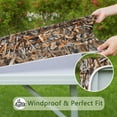 thumbnail image 6 of Reed Camo Dry Plants Pattern Square Fitted Tablecloth with Elastic Edge,Square Table Cover,Washable Elastic Table Cover for Home Kitchen Party Decor 34"x34", 6 of 6