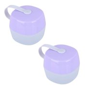 Visland 2PCS Pacifier Case Pacifier Holder Case Pacifier Clip Binky Holder Case Pacifier Box Pacifier Accessories