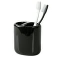 Mainstays Basic Ceramic Toothbrush Holder Rich Black