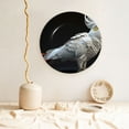 thumbnail image 5 of Picia White Red Cockatoo Pattern Bone China Decorative Plate – Wall Decor with Stand and Adhesive, Elegant Ornament for Living Room, Office, or Entryway-7in, 5 of 6