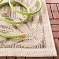 thumbnail image 4 of SAFAVIEH Courtyard Micah Floral Indoor/Outdoor Area Rug, Natural/Brown, 5'3" x 7'7", 4 of 9