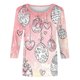 thumbnail image 4 of Tops de Cuello Redondo para las Mujeres Carnaval Impreso 3/4 Manga Blusa, Camiseta Casual para Uso Diario Y de Fiesta, 4 of 7