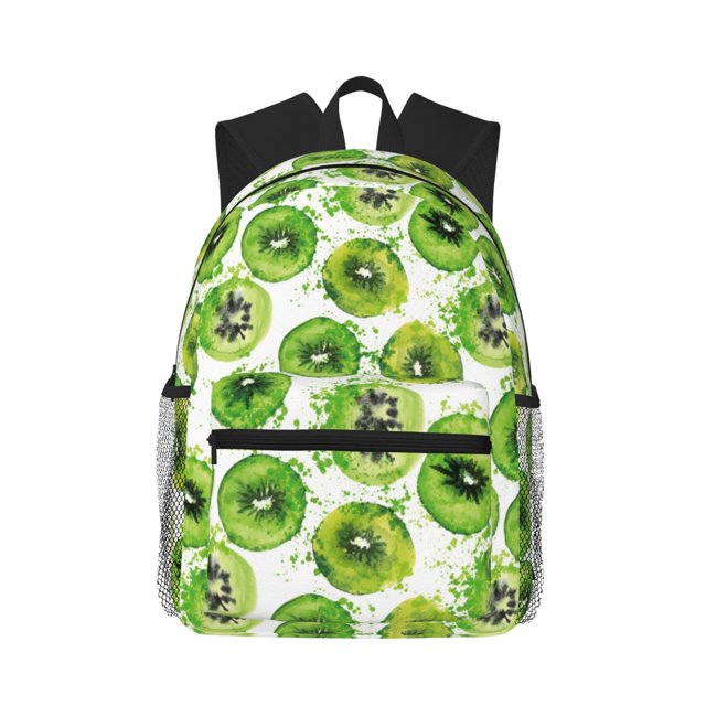 Balery Green Kiwi Mochila para Mujeres y Hombres, Mochila Ligera Casual para Viajes, Mochila Clásica Básica para la Universidad