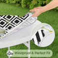 thumbnail image 5 of Round Picnic Table Cloth 100% Waterproof & Oil Proof, Elastic Fitted Table Cover for 45"-52" Round Tables, for Dining, Camping, Outdoor, 5 of 7