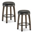thumbnail image 1 of Leick Furniture Favorite Finds 26" Wood Counter Stool in Graystone (Set of 2), 1 of 7