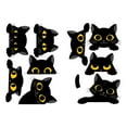 thumbnail image 1 of Ramiter Nine Black Cats Switch Stickers Wall Stickers Fun Stickers Cute Cat Expression Stickers Switch Decorative Stickers Self Adhesive, 1 of 5
